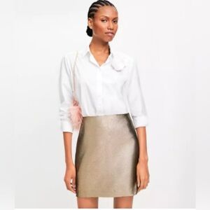 Chic Gold Mini Skirt